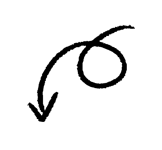 Arrow pointing to camera